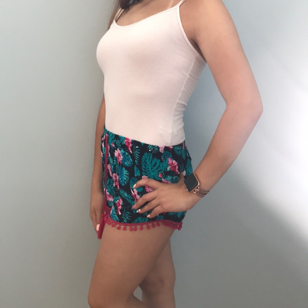 Flowy floral shorts
